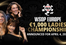 WSOP Europe in Prag: Neues Ladies Bracelet feiert Premiere beim Frühjahrs-Festival WSOP Ladies Championship