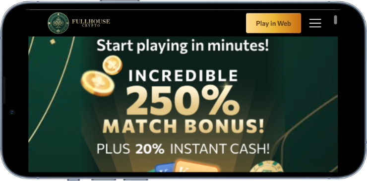 fullhousecrypto poker bonus