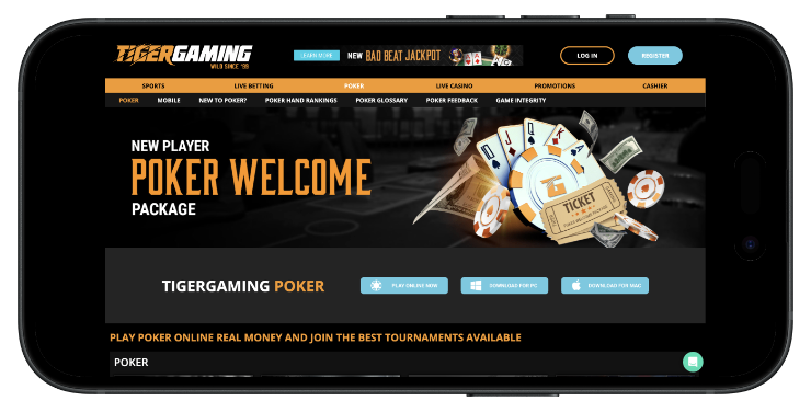 tigergaming poker bonus