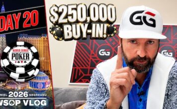UNDER the LIGHTS in the $250,000 BUY-IN! – Daniel Negreanu WSOP VLOG Day 19