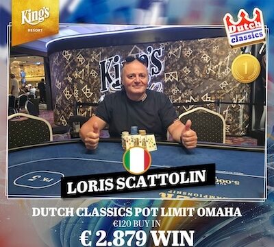 King’s Dutch Classics: 1.243 Entries im Main Event; Loris holt das PLO