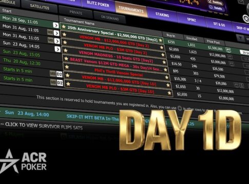 ACR Poker – Dual Venoms gehen mit $15 Millionen in die heiße Phase!