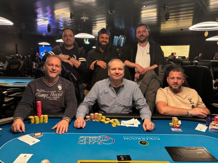 Die sechs glücklichen Gewinner des Mystery Bounty im Grand Casino Liechtenstein