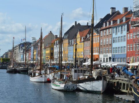 Häuser in Kopenhagen, Dänemark.