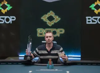 Ladva nach seinem Sieg bei der BSOP.