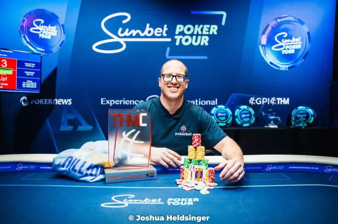 Sean Bloom nach seinem Sieg in Kapstadt.