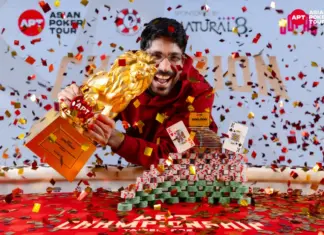 Nishant Sharma nach seinem APT-Sieg.