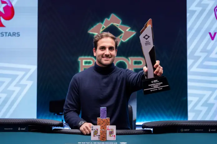 Joao Simao beim BSOP $10K SHR Invitational Victory