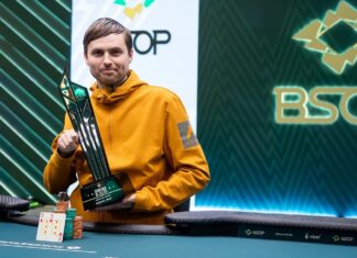 Martin Kabrhel nach seinem Sieg bei der BSOP.