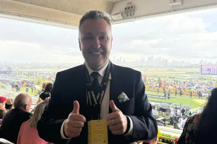 Tony G beim Melbourne Cup