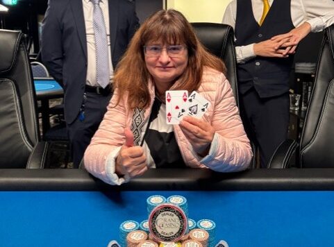 Ines Thöni nach ihrem Sieg