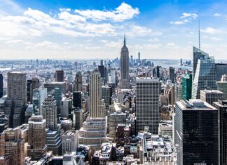 New York aus der Luft.