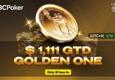 BCPoker lockt mit $1.111 Golden One für nur $1!