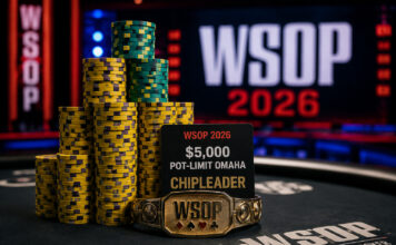 WSOP 2026 5k PLO Event: Pokerstar baut riesigen Chiplead auf WSOP 2026