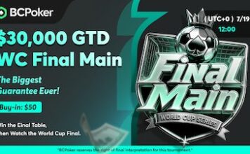 BCPoker steuert auf das Finale des World Cup Festivals zu!