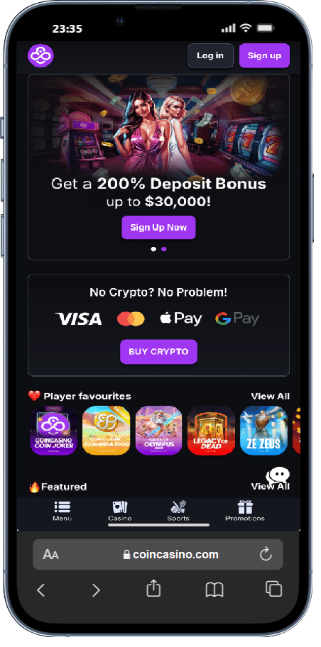 krypto kasyno coincasino - strona główna