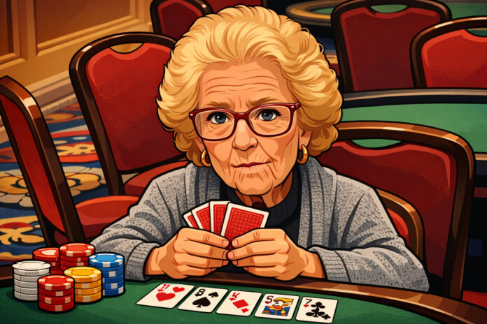 88-latka debiutuje na turnieju p (1) 88-latka debiutuje na turnieju w pokera