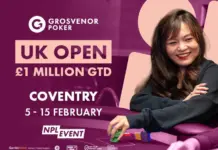 Festiwal Grosvenor UK Open 2026. W tle szalona pula nagród w Main Evencie Grosvenor Poker UK Open