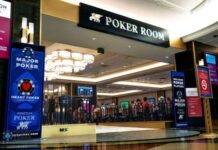 Topowy turniej pokerowy w Las Vegas przed finałem NFL Super Bowl Poker Room, w którym odbył się turniej MSPT w Las Vegas