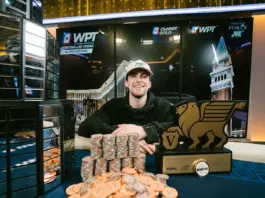 Nick Seward podczas wygranej WPT