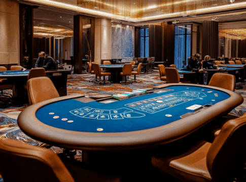 pokerowe turnieje w Europie 2026 stół do pokera na sali