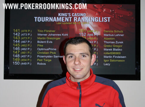 King’s Casino – „Changer“ gewinnt das Mega Deepstack am Samstag