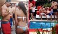 messi pool party