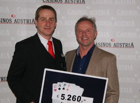 Poker-EM Baden: Rudolf Huber gewinnt das €250 Deepstack Side Event