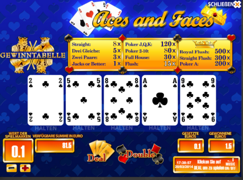 CasinoLive5 – Video Poker Series: Ace and Face