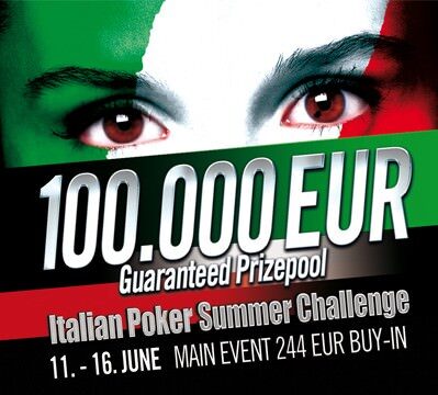 Italian Poker Summer Challenge: Tag 1B des Main Events heute um 19 Uhr