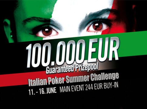 Italian Poker Summer Challenge: Main Event Tag 1C um 15 Uhr – €100.000 garantiert!