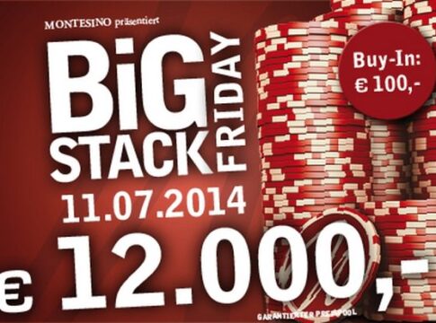 Montesino: Der Big Stack Friday bietet € 12.000 garantiert