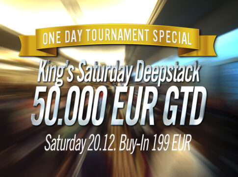 King’s Casino Rozvadov: Heute €50.000 GTD im King’s Saturday Deepstack!