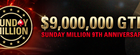 9 Jahre Sunday Million – $9 Millionen garantiert im Preispool