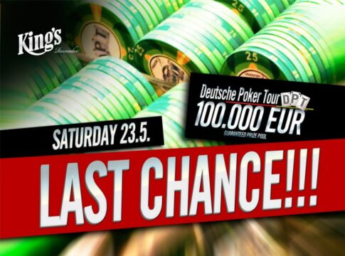 King’s Super Samstag – Letzte Chance auf €100.000 beim DPT Main Event & €10.000 GTD beim Side Event