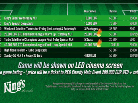 Am Freitag sind €20.000 garantiert bei Champions League Warm Up