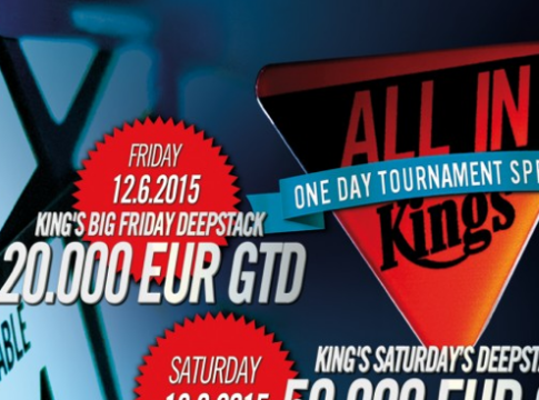 Mehr als €75.000 bei „One Day Tournaments Weekend“ im King’s Casino garantiert