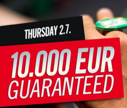 Am Donnerstag sind €10.000 für ein Buy-In von €50 beim „Summer Thursday Special“ garantiert