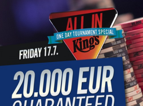 King’s Freitag – €20.000 garantiert für ein Buy-in von €50 beim „King’s 1 x Rebuy“ Event