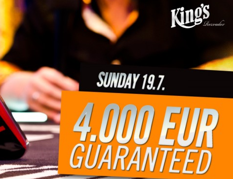Zwei Turniere am Sonntag im King’s & €4.000 garantiert