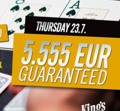 One-Day Tournaments Weekend startet mit €5.555 garantiert am Donnerstag