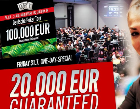 King’s Super Freitag – DPT Main-Event Tag 1b und €20.000 GTD beim Side-Event