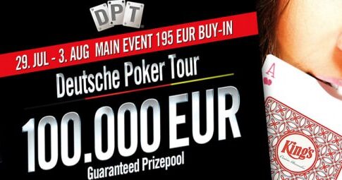 Ende Juli kommt die „Deutsche Poker Tour“ ins King’s Casino mit über €150.000 garantiert