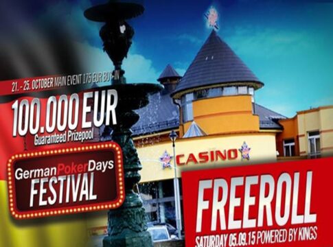 German Poker Days Live Freeroll mit 5.000€ Preispool powered by Kings Casino Rozvadov