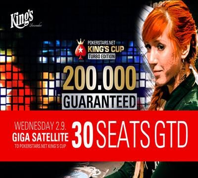 Wahnsinn!!! Am Mittwoch werden mindestens 30 Tickets für den „PokerStars.net King’s Cup“ Main-Event ausgespielt!!!