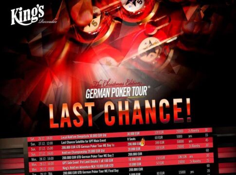 Last Chance für den GPT Main-Event im King’s – Chipcounts & Seat Draw Tag 2!