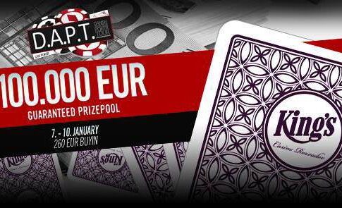 Am Donnerstag startet das DAPT Main-Event mit €100.000 garantiert im King’s!
