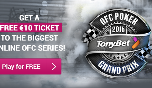 Kostenlos am OFC TonyBet €1.000 GTD Wrap-Up Event teilnehmen!
