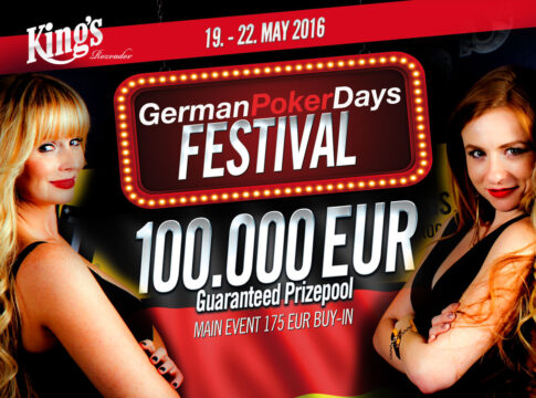 Das German Poker Days Festival vom 18.- 22. Mai 2016 im King’s lockt mit garantierten Preisgeldern von über €130.000!