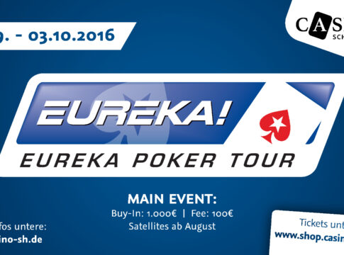 Die Eureka Poker Tour kommt vom 26.09 – 03.10.2016 ins Casino Schenefeld!